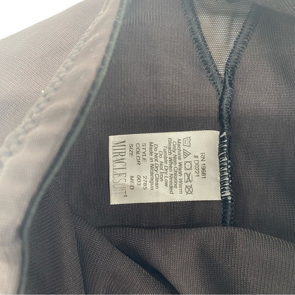 Miraclesuit Extra Firm Sexy Sheer Shaping Hi-Waist Brief Black Body Shaper M - Picture 5 of 6